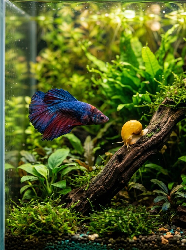 Betta fish Tank Mates for Natural Algae Control
