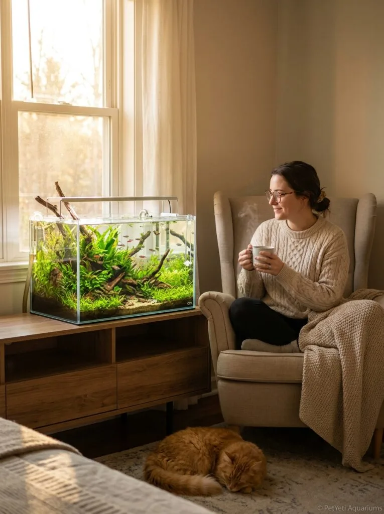 Best quiet aquarium filters for a peaceful planted aquarium in a cozy bedroom