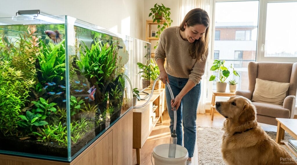 Best aquarium gravel vacuums for beginners cleaning substrate in a small planted aquarium