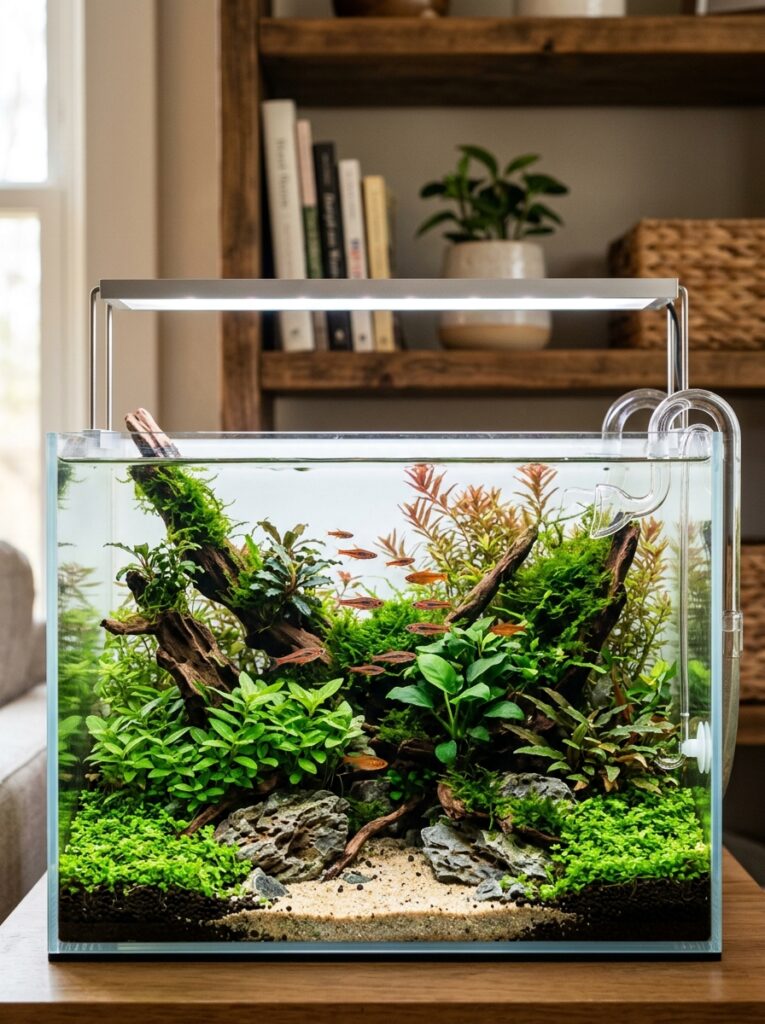 Compact aquarium plants suitable for nano tanks