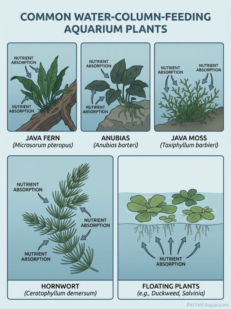 Aquarium plants that benefit from liquid fertilizer