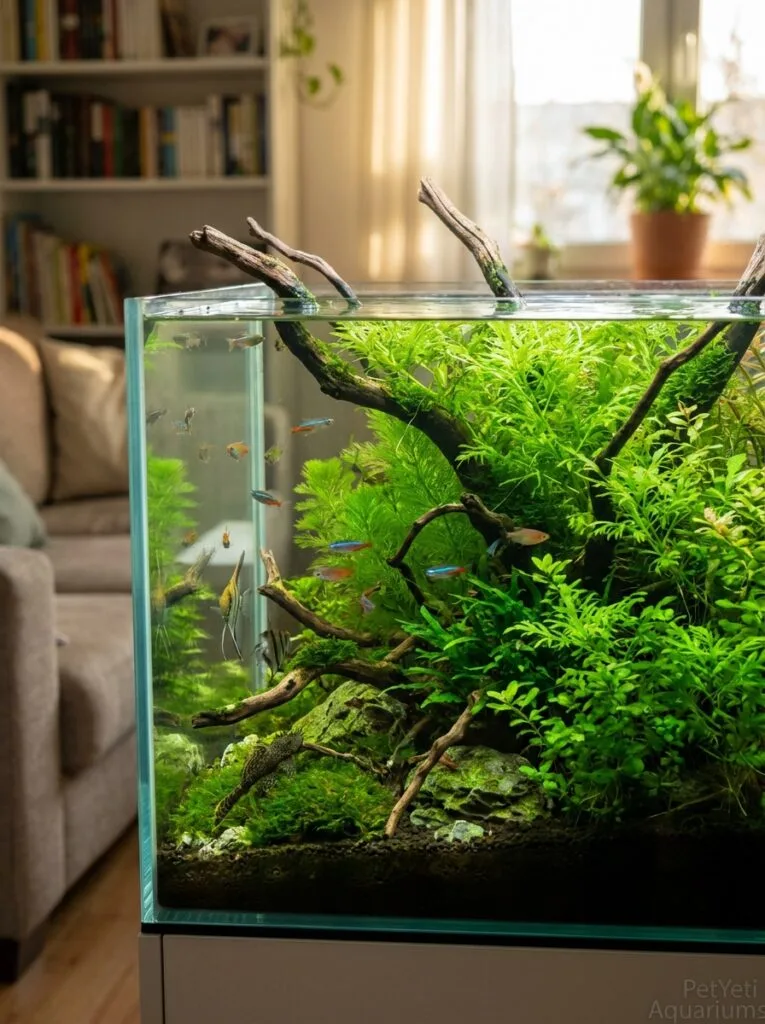 Fast growing aquarium plants in a healthy beginner-friendly planted tank