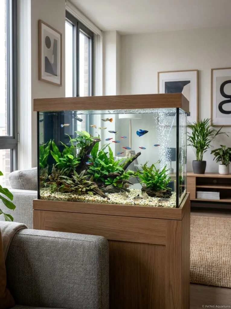 Best aquarium air stones for beginners creating gentle bubbles in a small planted aquarium