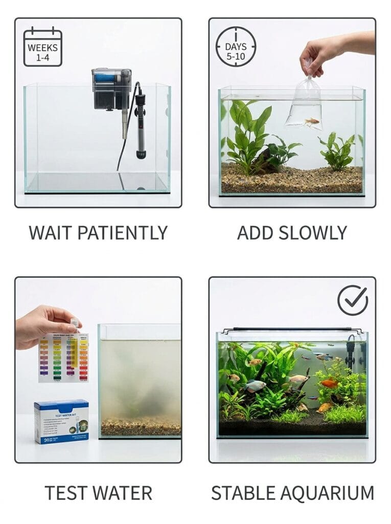 Beginner rules before adding fish to a new aquarium