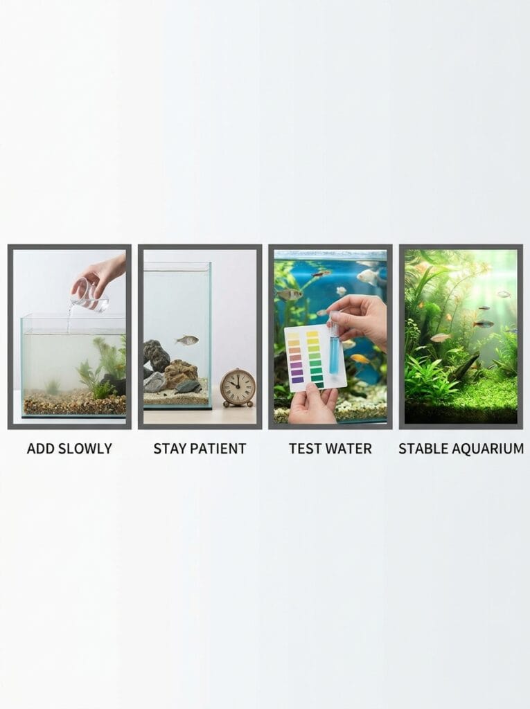 Beginner rules for aquarium cycling success