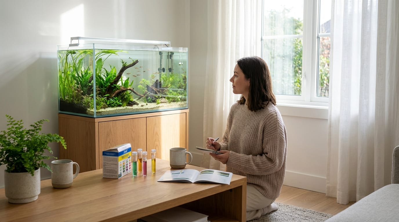 Aquarium Problems and Fixes Aquarium problems and fixes guide for calm beginner troubleshooting in a modern home.